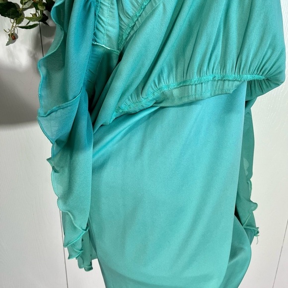 VINTAGE‎ Ladies XL Cottage BOHO Bell Sleeve Watercolor Floral Blouse w/ M Skirt - Picture 15 of 16